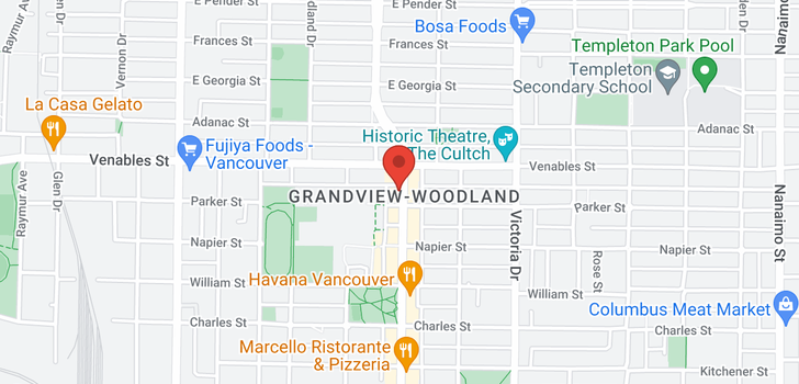 map of 935 COMMERCIAL DRIVE